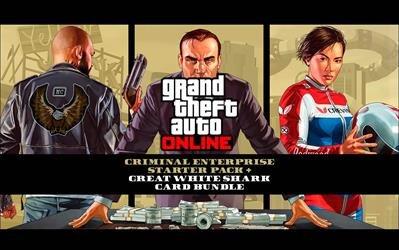 Grand Theft Auto V: Premium Online Edition & Great White Shark Card Bundle cover