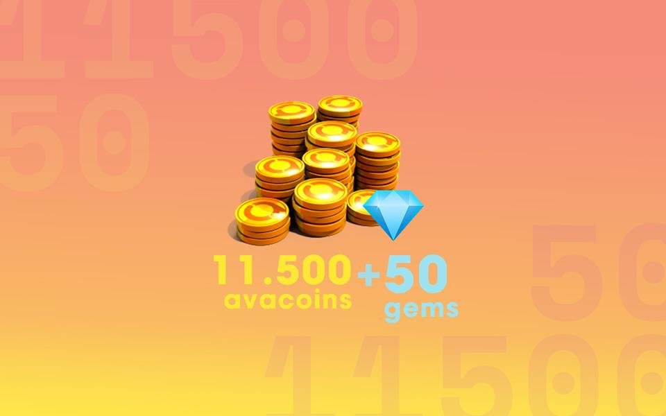 11.500 Avacoins + 50 Gemas cover