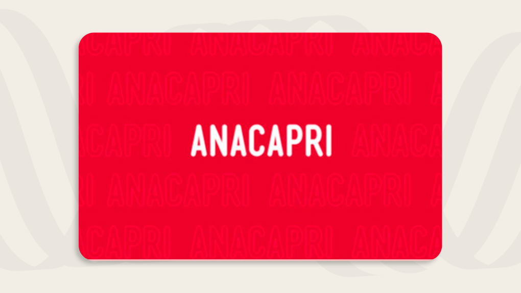 R$200 - Gift Card Anacapri