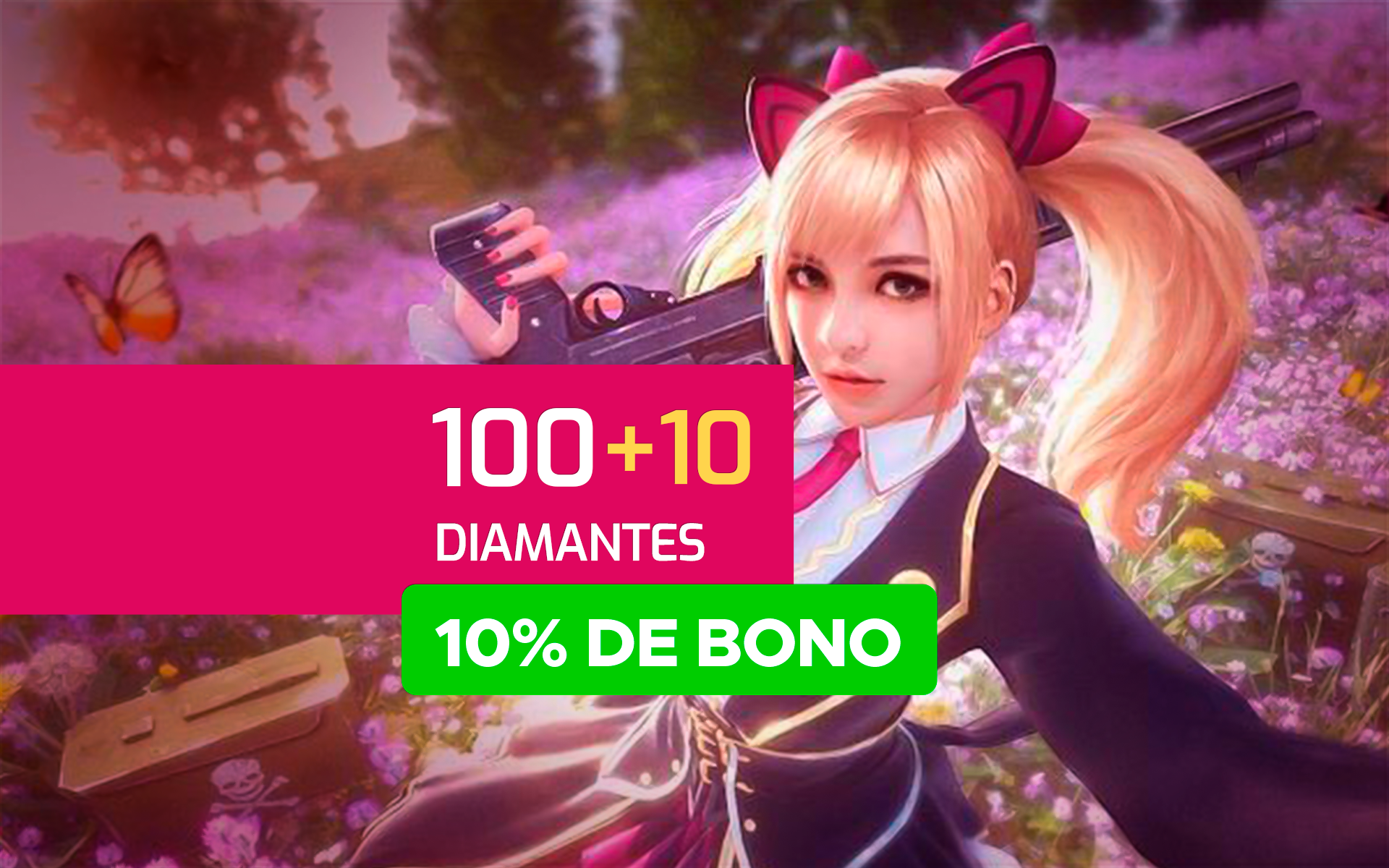 Comprar 100 Diamantes +10% bônus - Free Fire (Hype) - Trivia PW