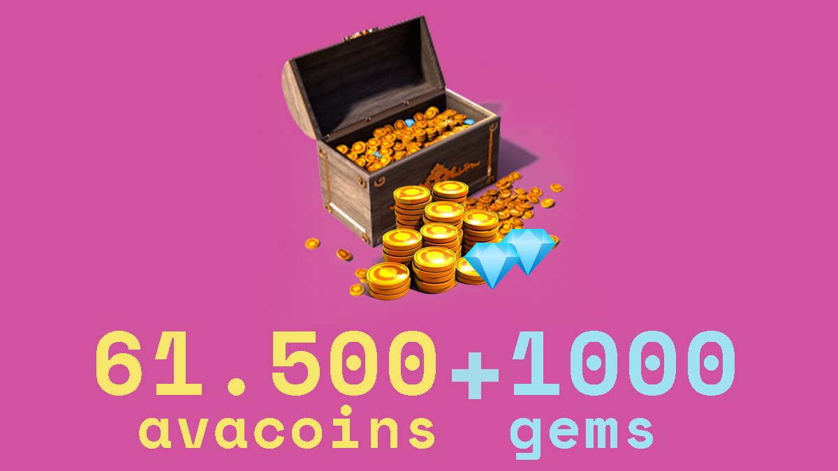 69.000 Avacoins + 1000 Gemas