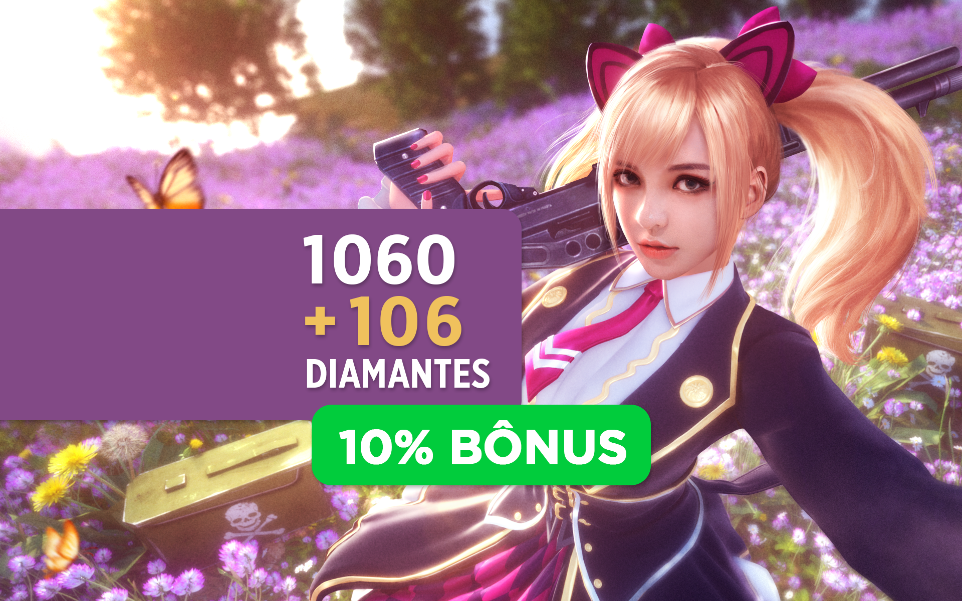 Desapego Games - Serviços Digitais > RECARGA FREE FIRE 100 DIMA+BÔNUS