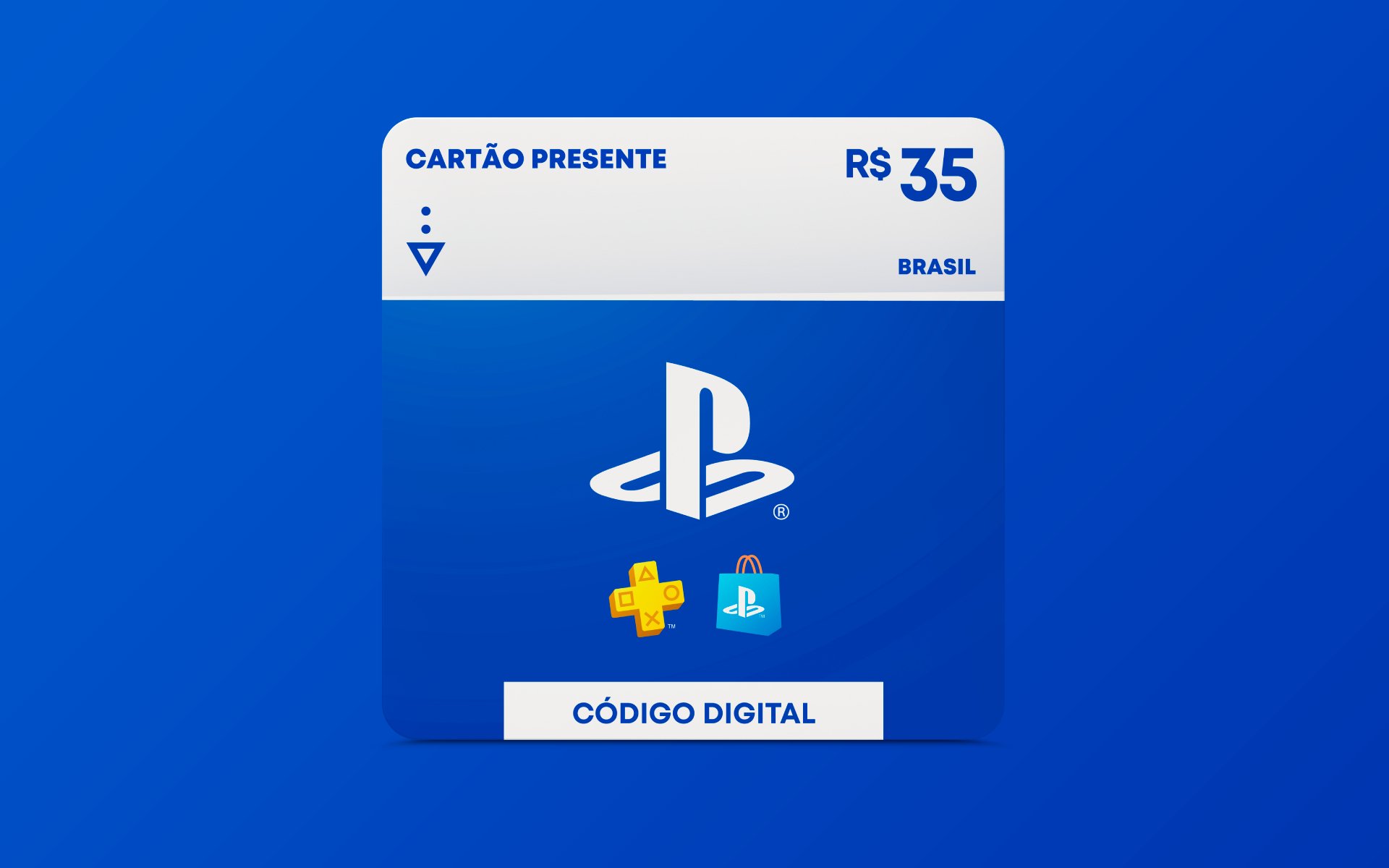 R$35 PlayStation Store - Cartão Presente Digital [Exclusivo Brasil] por R$ 35