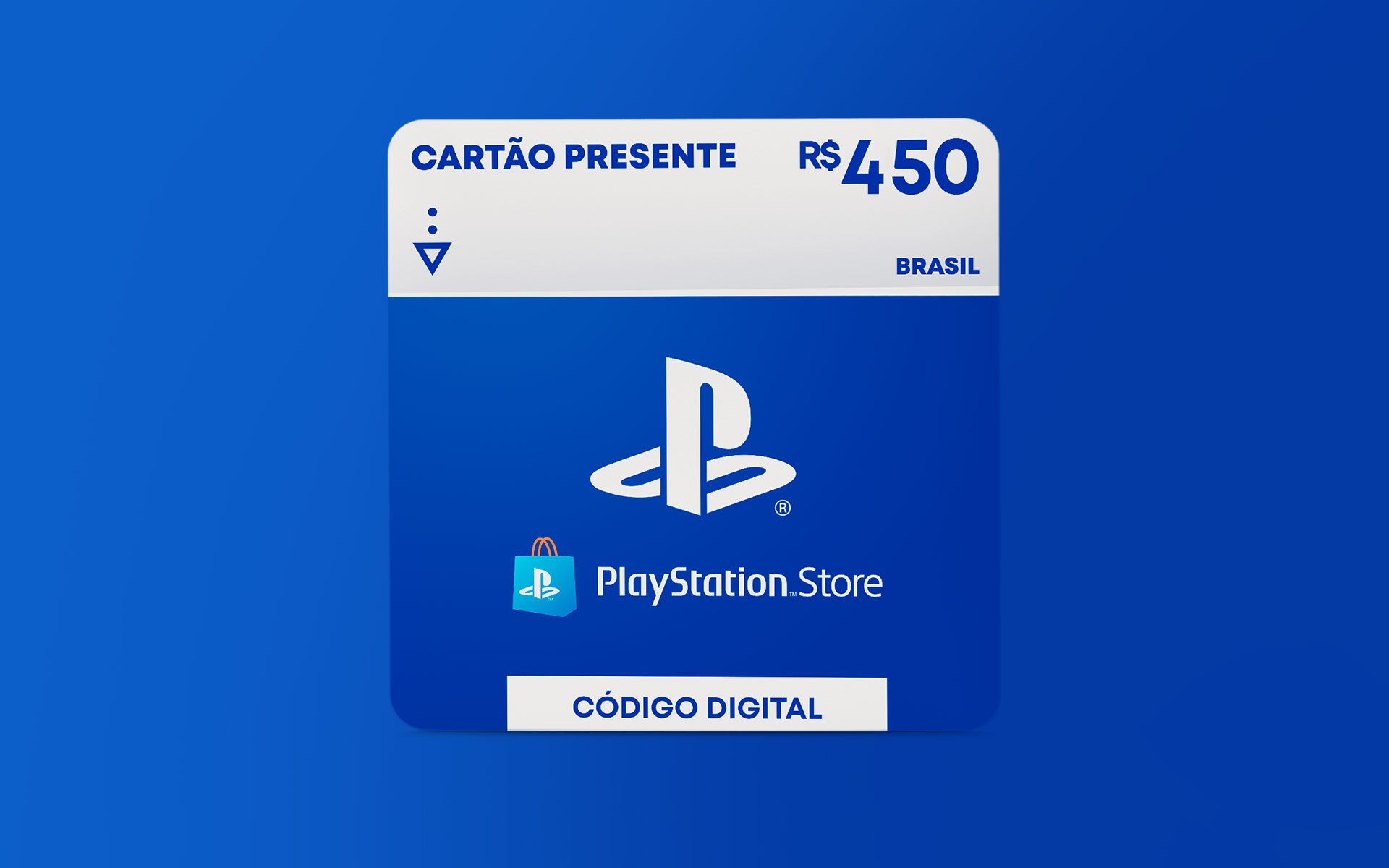 R$450 PlayStation Store - Cartão Presente Digital [Exclusivo Brasil]
