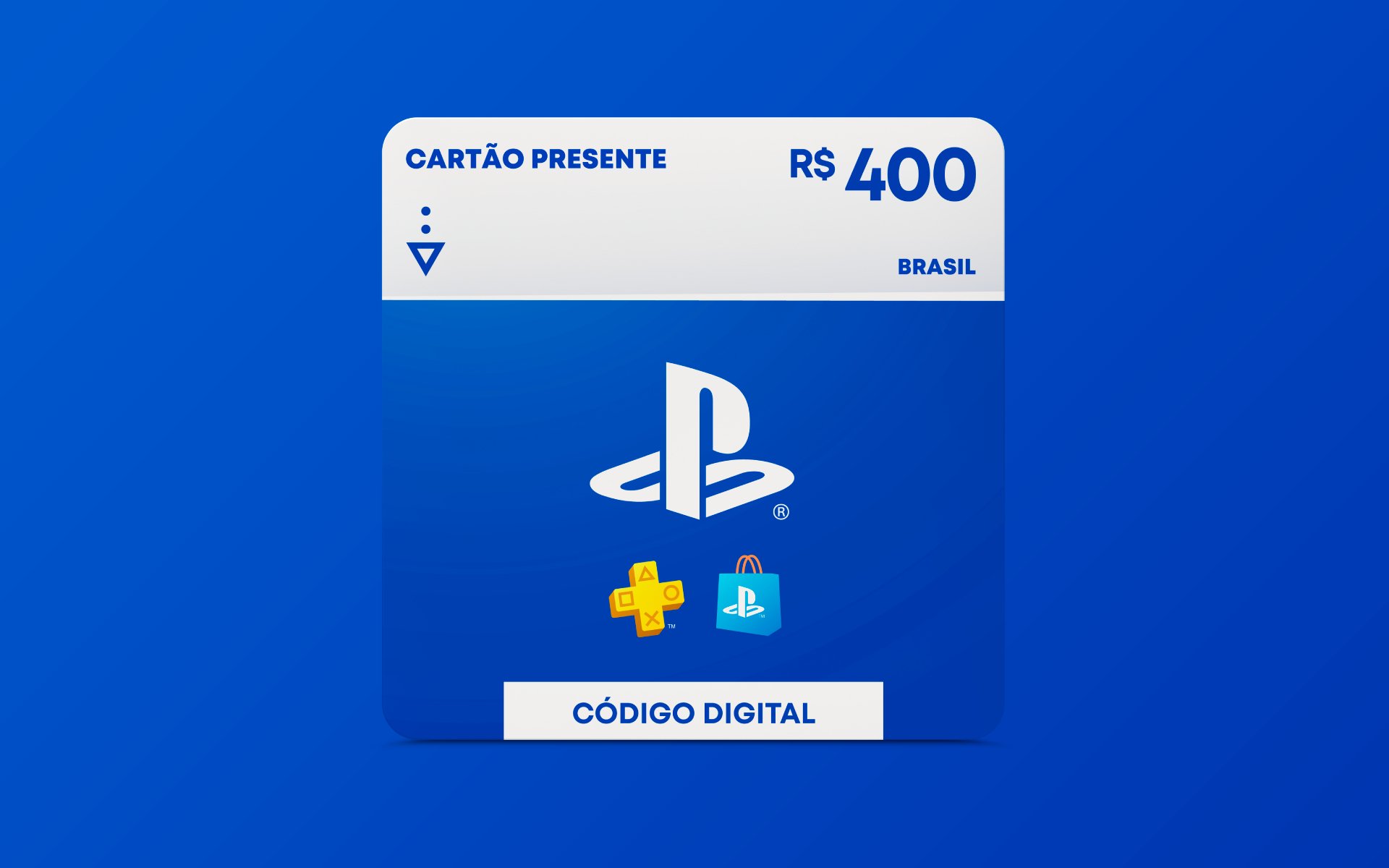R$400 PlayStation Store - Cartão Presente Digital [Exclusivo Brasil] por R$ 400