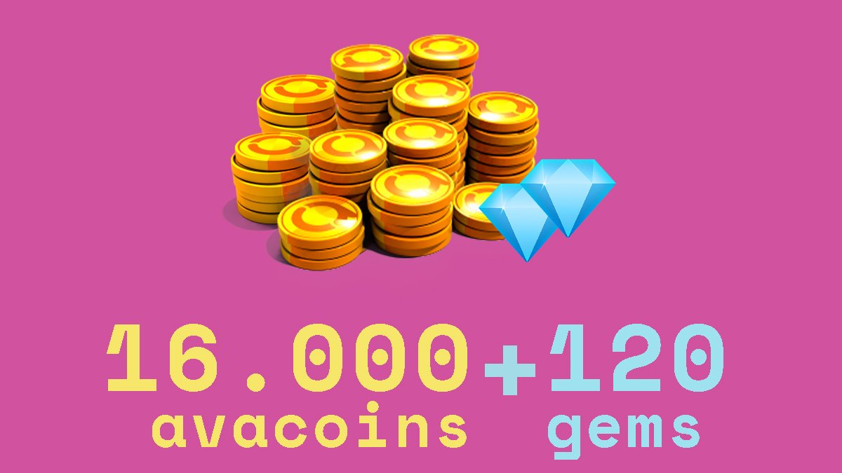 17.000 Avacoins + 120 Gemas