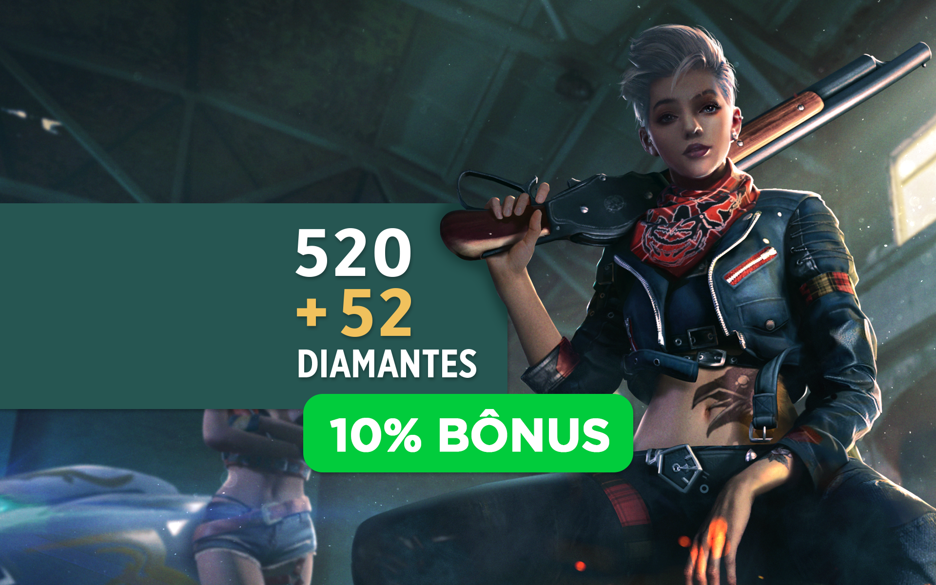 Free Fire – 520 Diamantes + 52 Bônus – WOW Games