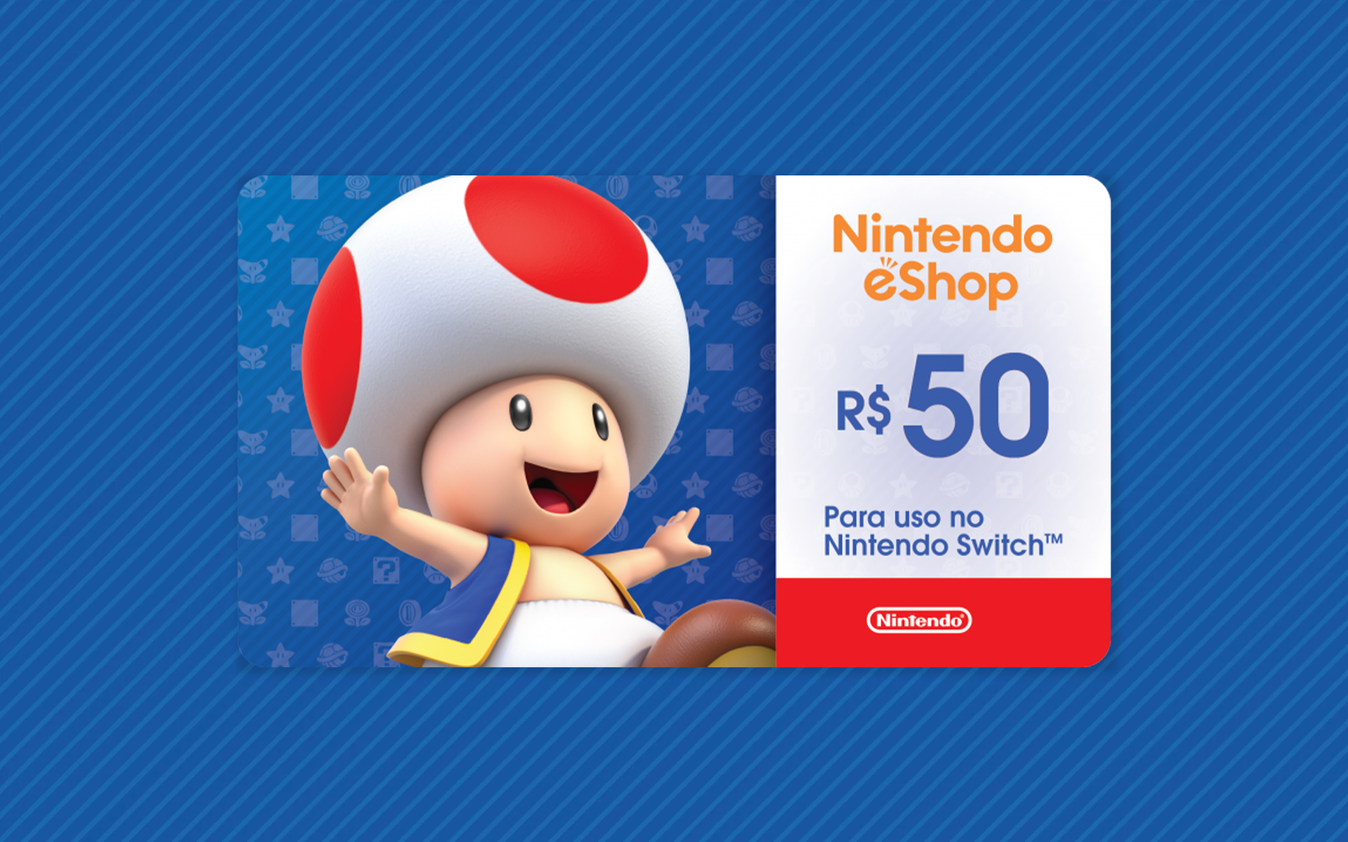 Comprar Cartão Nintendo eShop - Crédito $50 Dólares