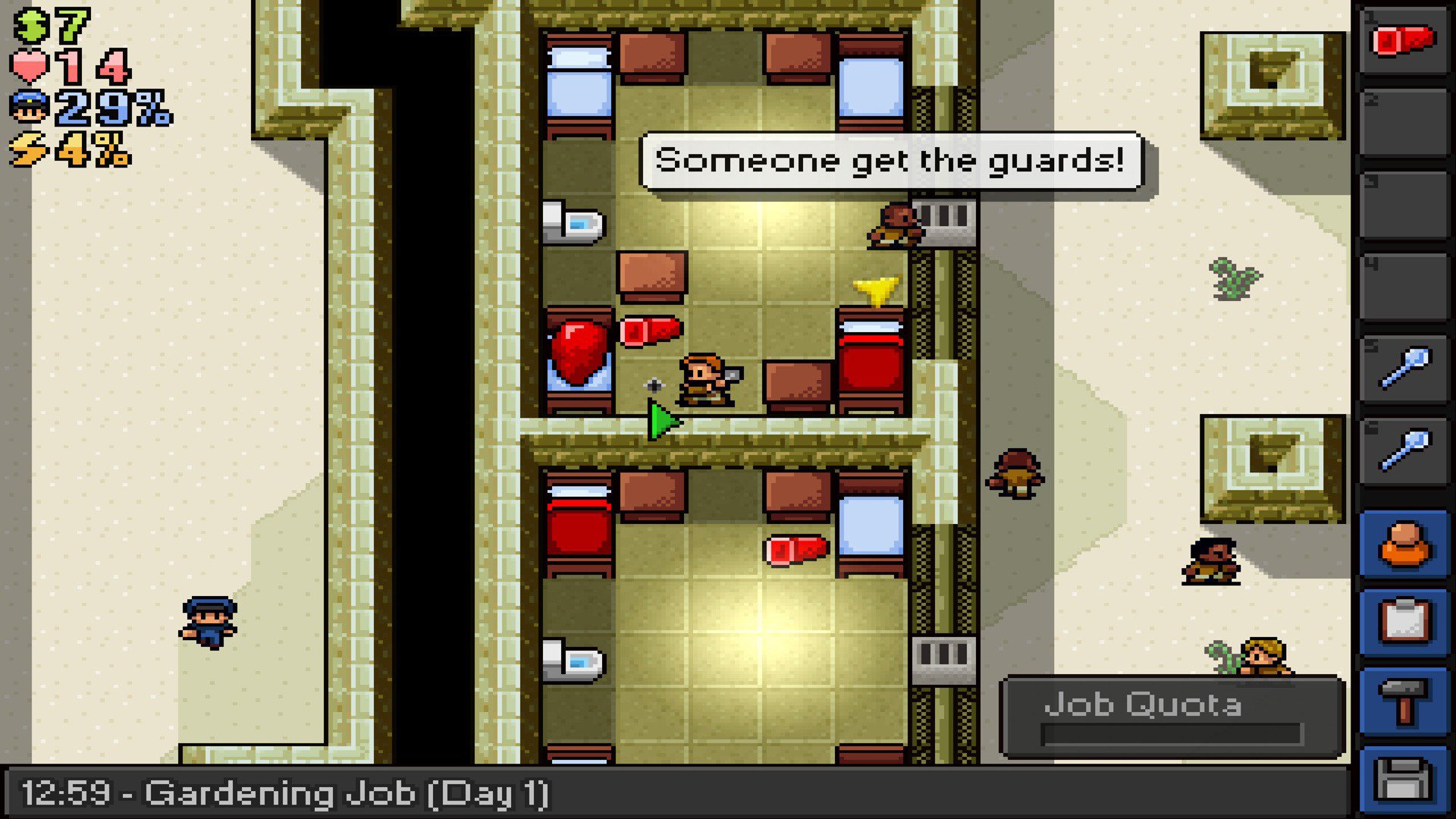 Como fugir da primeira prisão em The Escapists