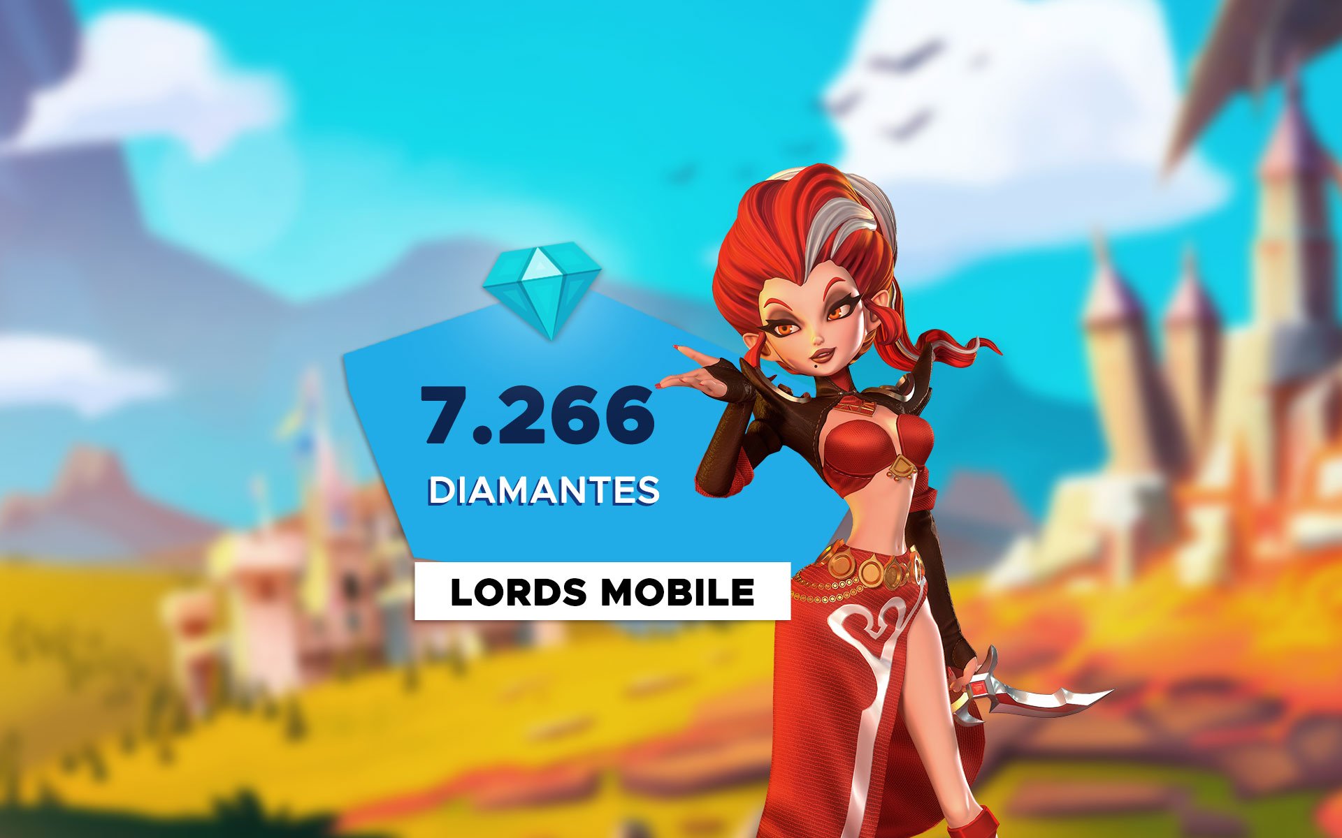 Lords Mobile - 7.266 Diamantes