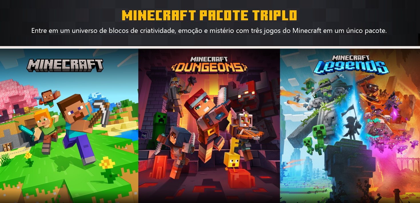 Minecraft Triple Domain Minecraft Triple Bundle (para console Xbox) | Hype Games