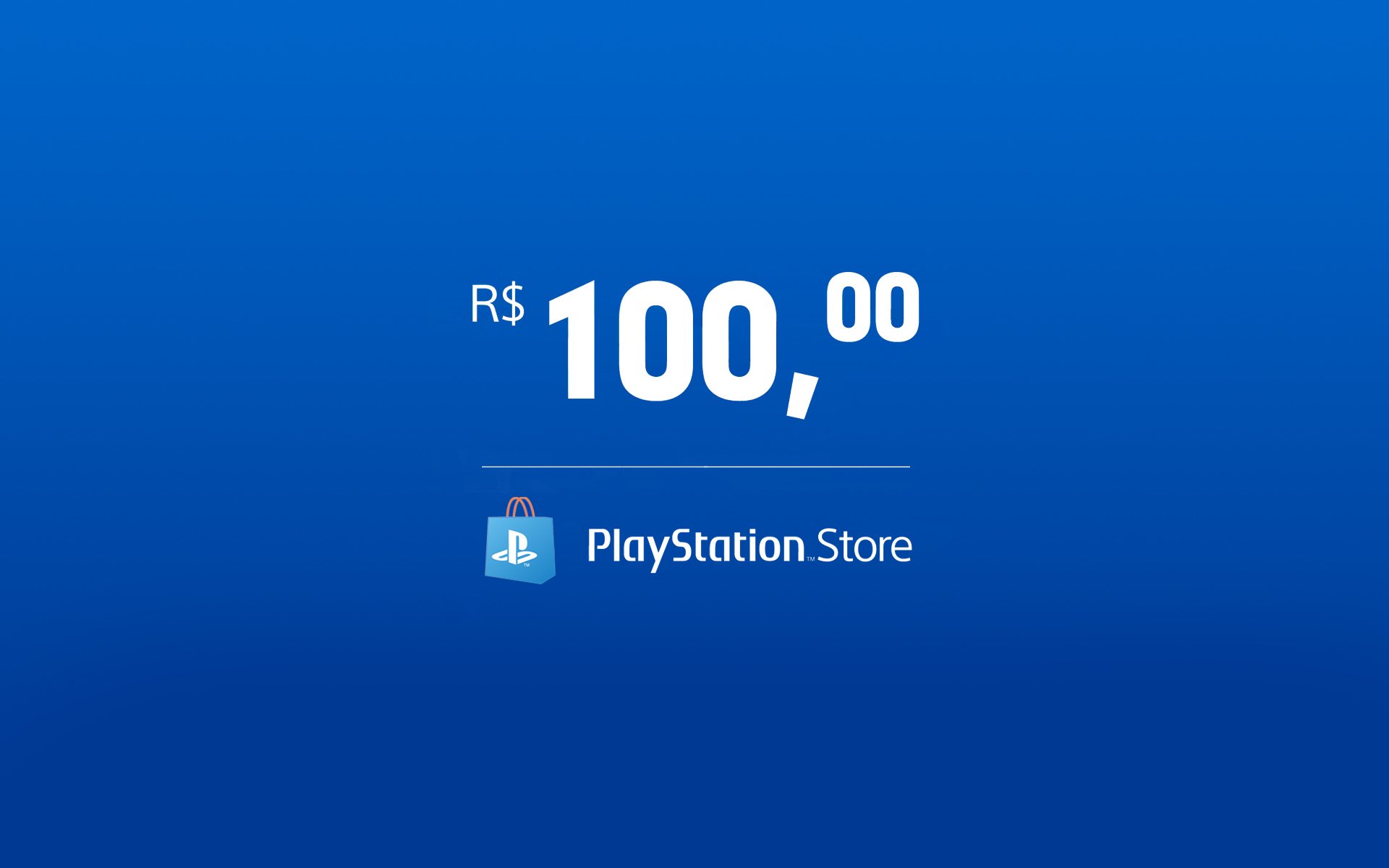 Comprar R$ 100 Reais Playstation Store Cartão Presente (BR) PSN Gift Card
