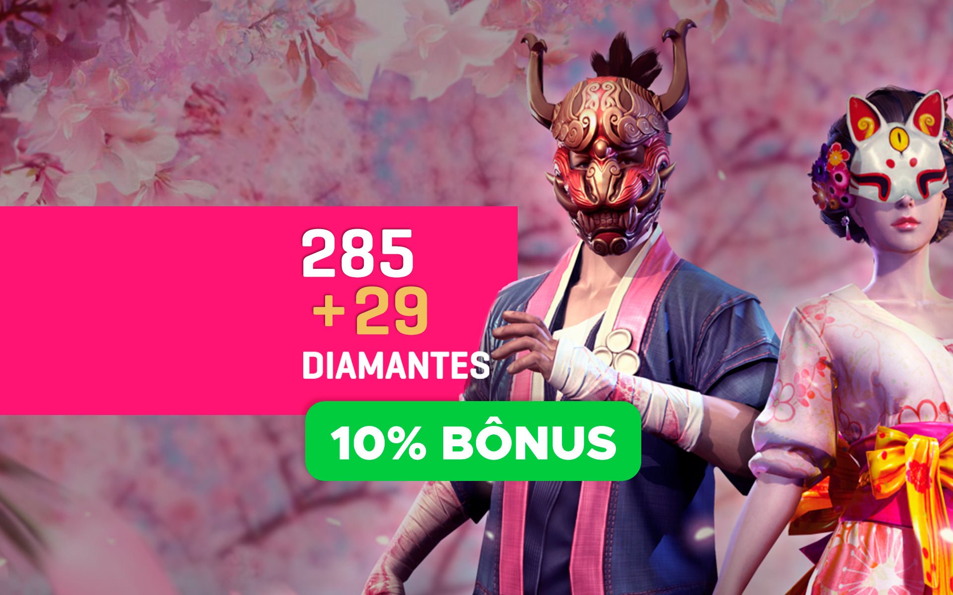 Quer 90% de bônus no Free Fire? Só chegar no Hype!