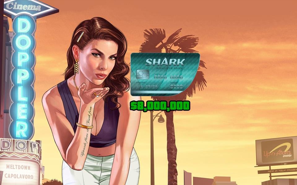 Grand Theft Auto Online: Megalodon Shark Cash Card cover