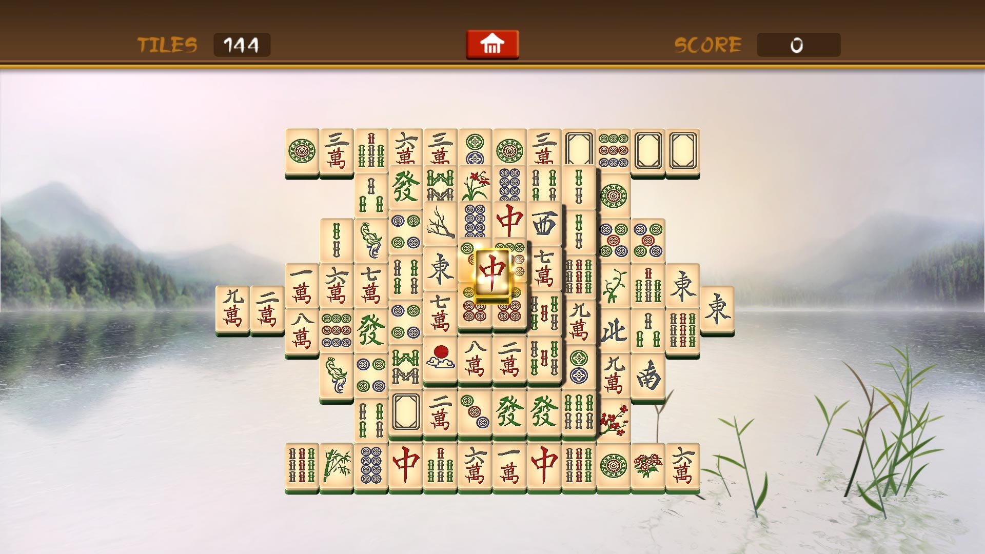 Jogo Mahjong Chinês Tradicional 144 Peças