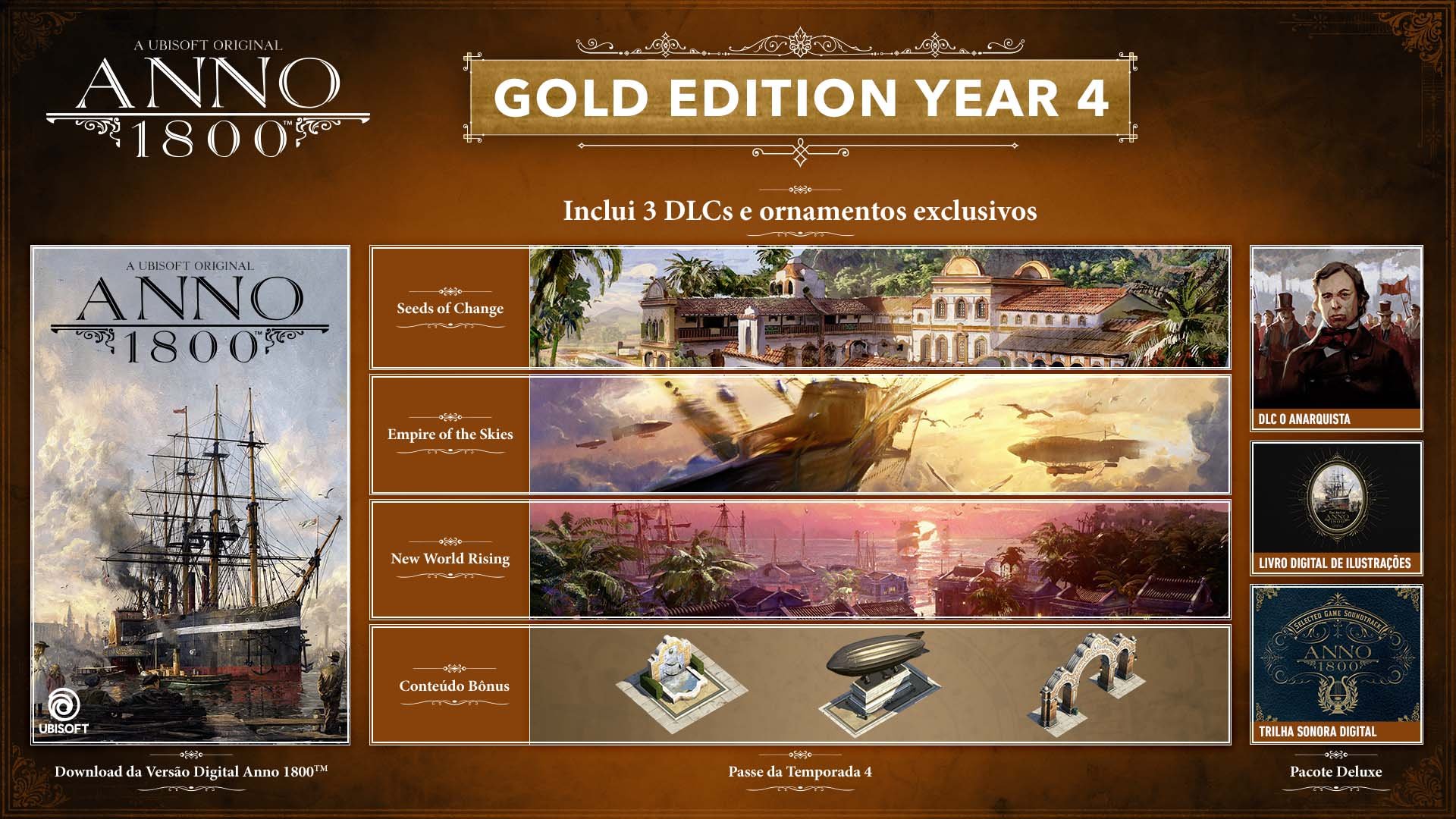 Anno 1800 gold edition что входит