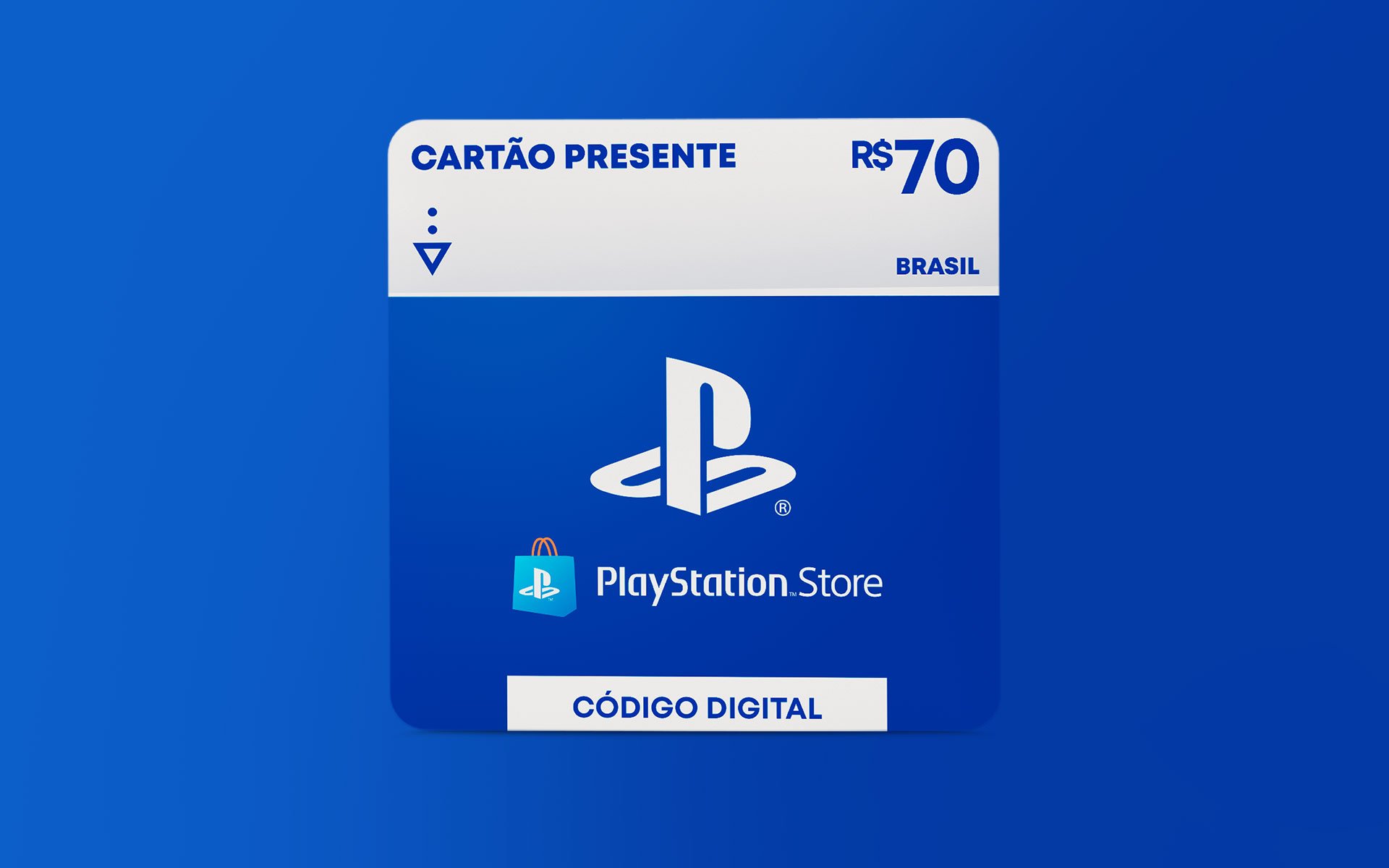 R$70 PlayStation Store - Cartão Presente Digital [Exclusivo Brasil]