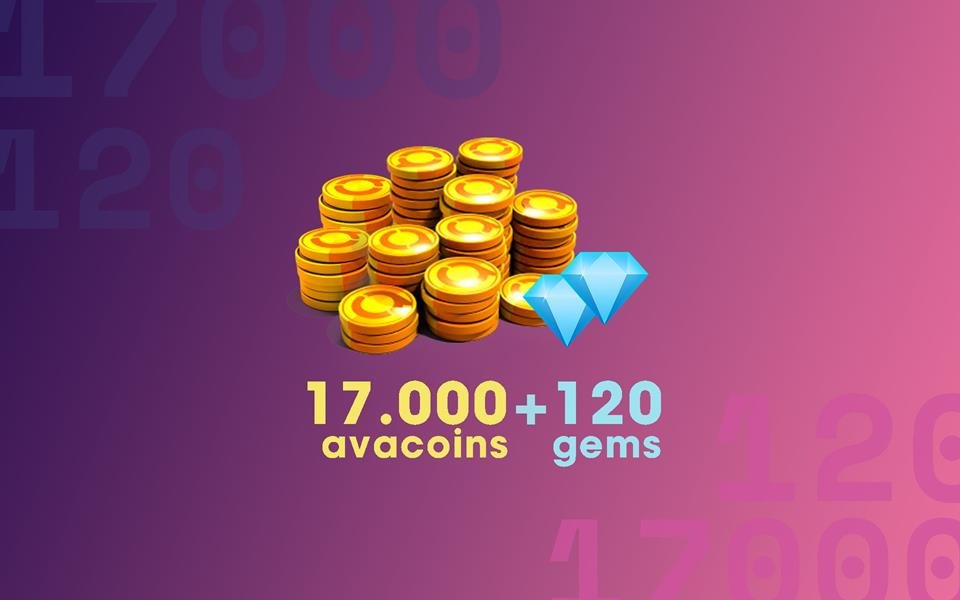 17.000 Avacoins + 120 Gemas cover