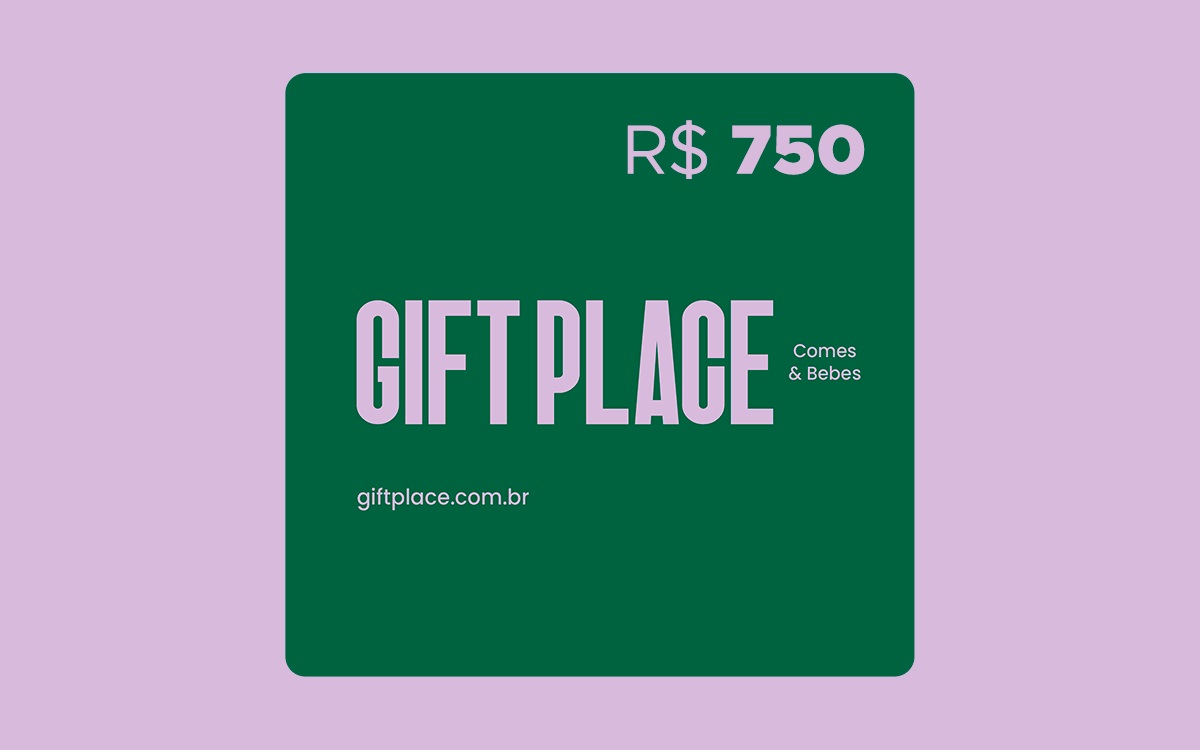 R$750 Gift Card GiftPlace: Comes e Bebes
