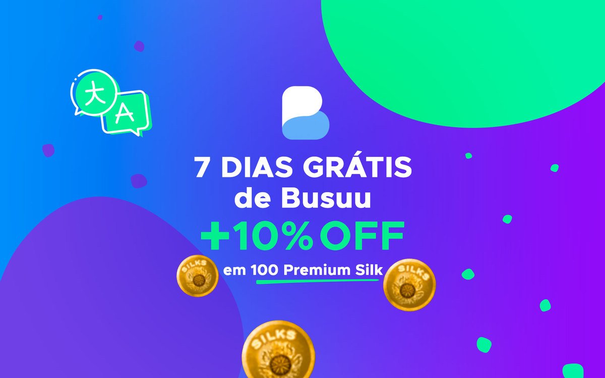 Imagem do produto Busuu – 7 Dias de Assinatura + Silkroad – Pacote de 100 PREMIUM SILK